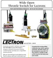 Wide Open Switch Assembly | Compatible with Drag Racing Applications with Lectron Carburetors
