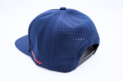 Navy Blue Lectron Snap Back Rope Hat