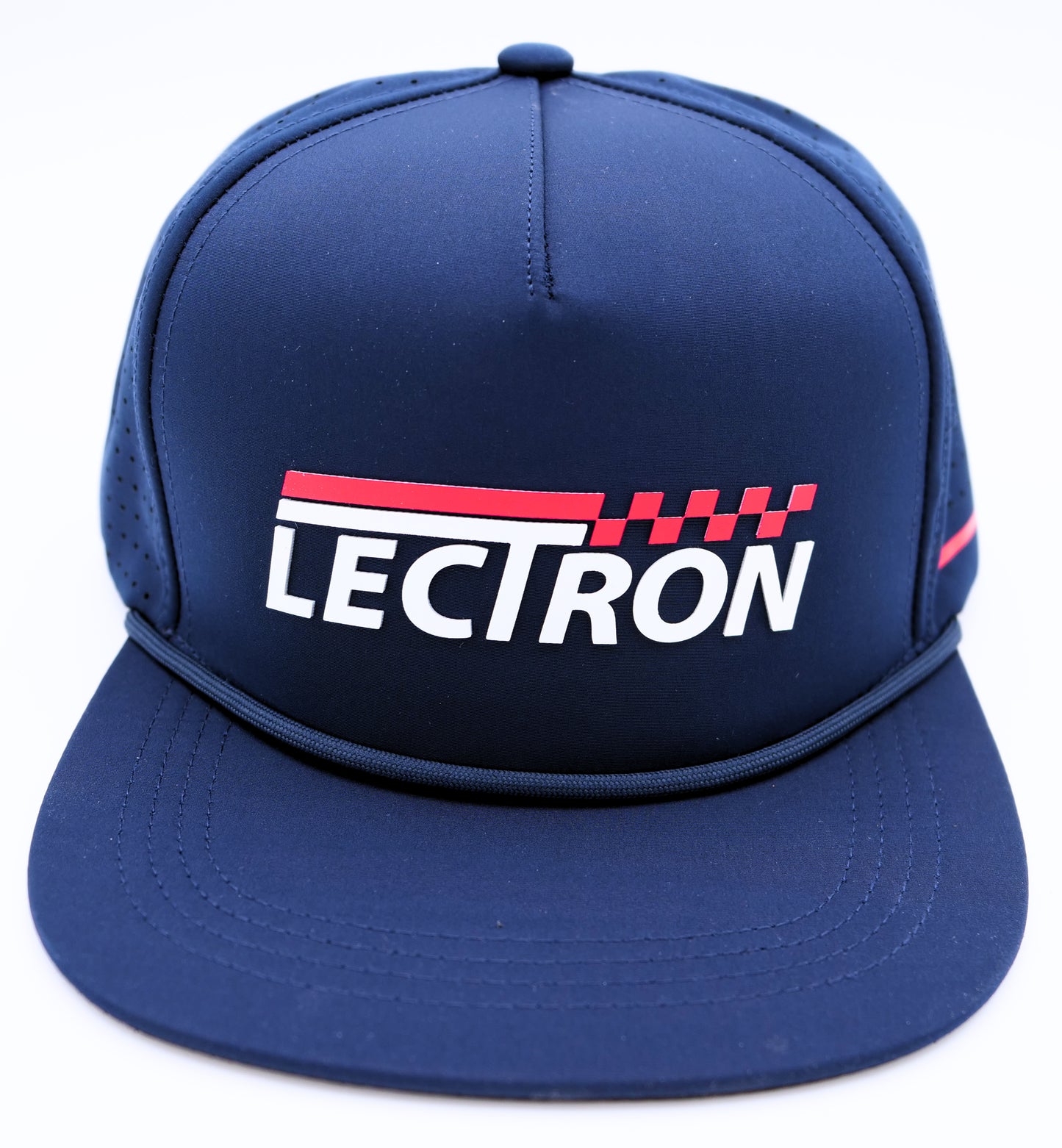 Navy Blue Lectron Snap Back Rope Hat