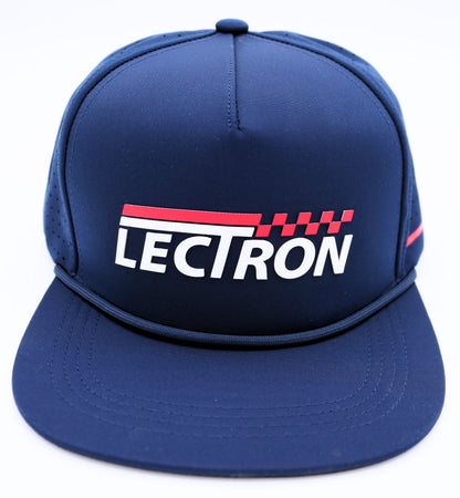 Navy Blue Lectron Snap Back Rope Hat