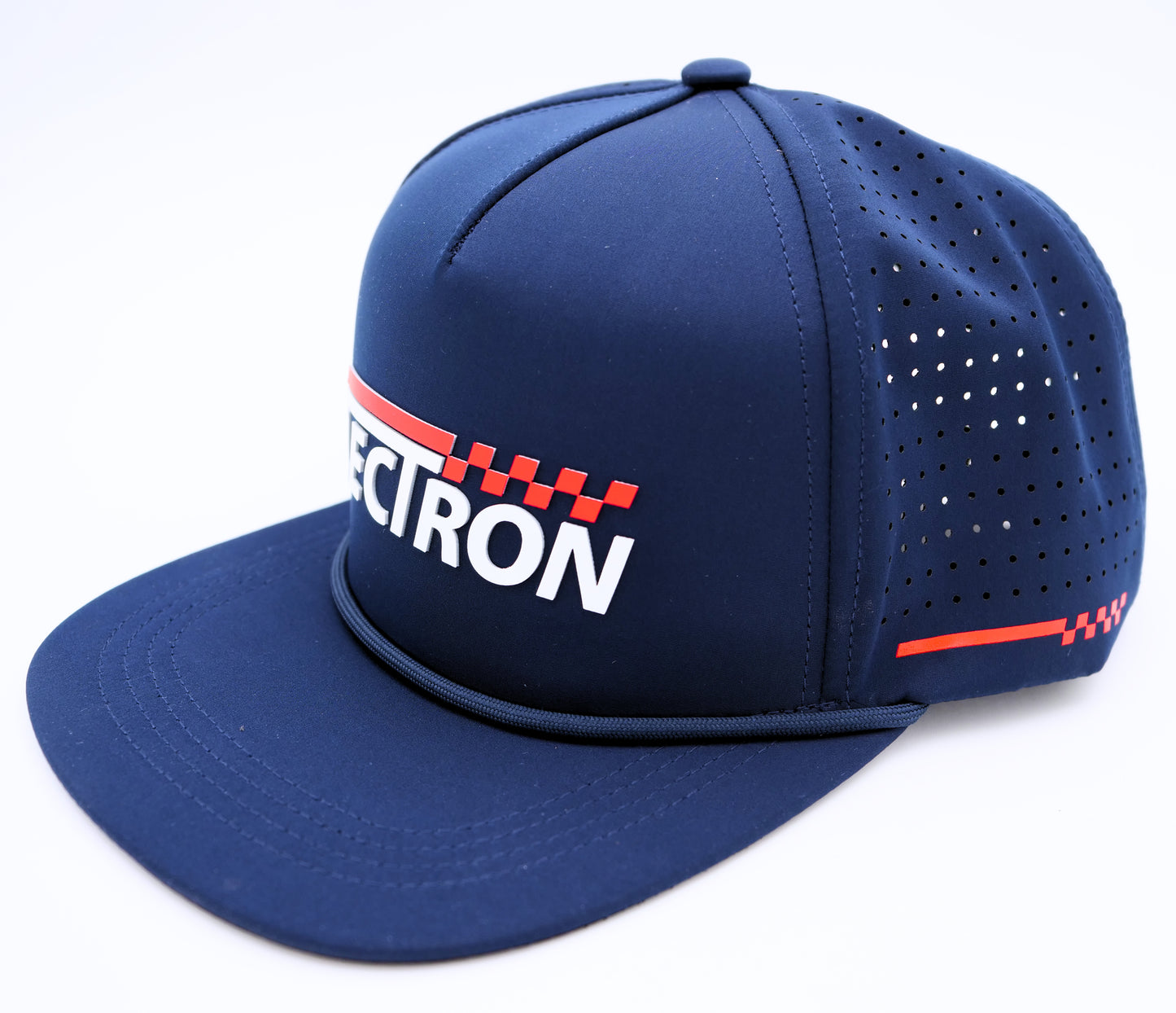 Navy Blue Lectron Snap Back Rope Hat